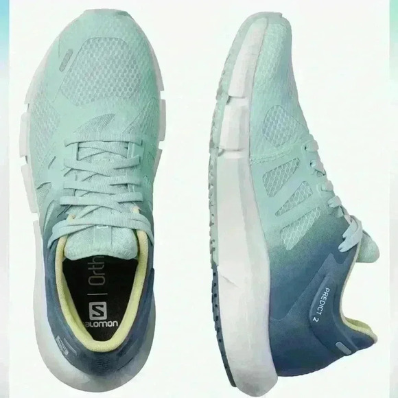 NIB Salomon Women's Predict2 W Running in blue white Sz 8.5 - Picture 2 of 7